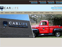 Tablet Screenshot of carlifeautocare.com